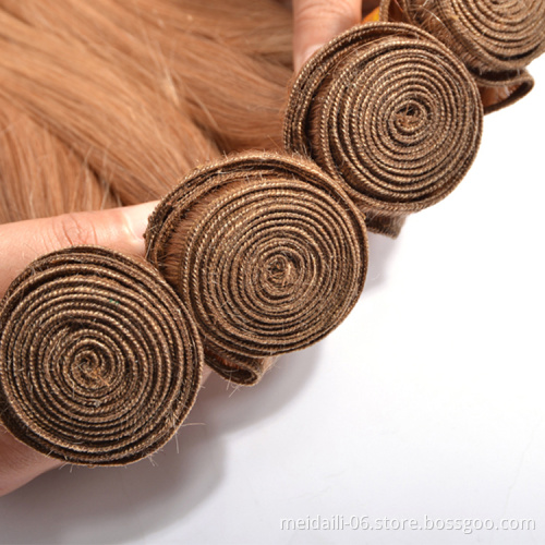 Xuchang wholesale hair vendors free sample virgin brazilian human hair bundles color 27 straight hair extension